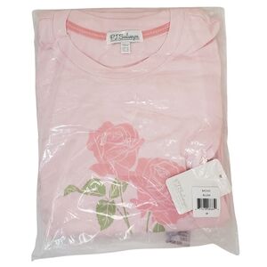 PJ Salvage Women's Pajama Top & Pants Set Blush NWT